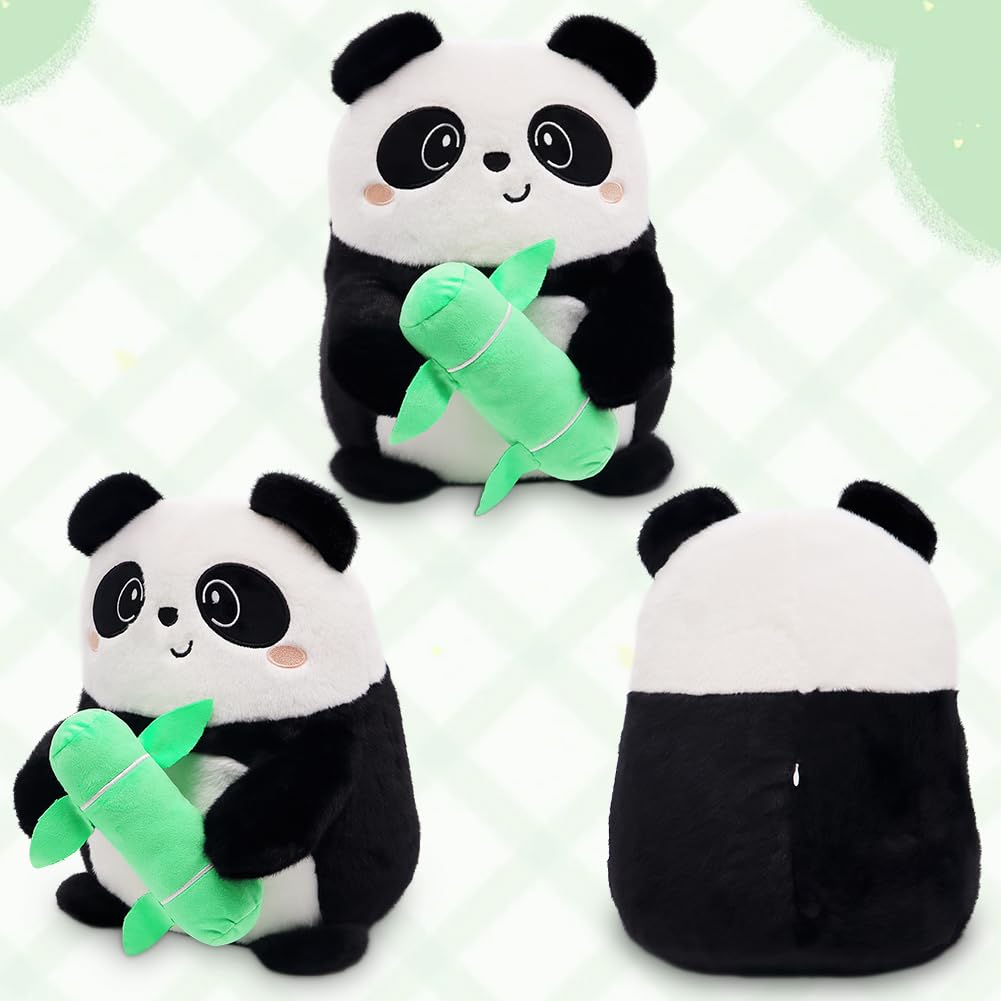 HOXSNII Panda Plüsch Kissen, 40CM Kuscheltier Plüschtier Puppe Plüschkissen Spielzeug Kissen Plüsch Tierspielzeug