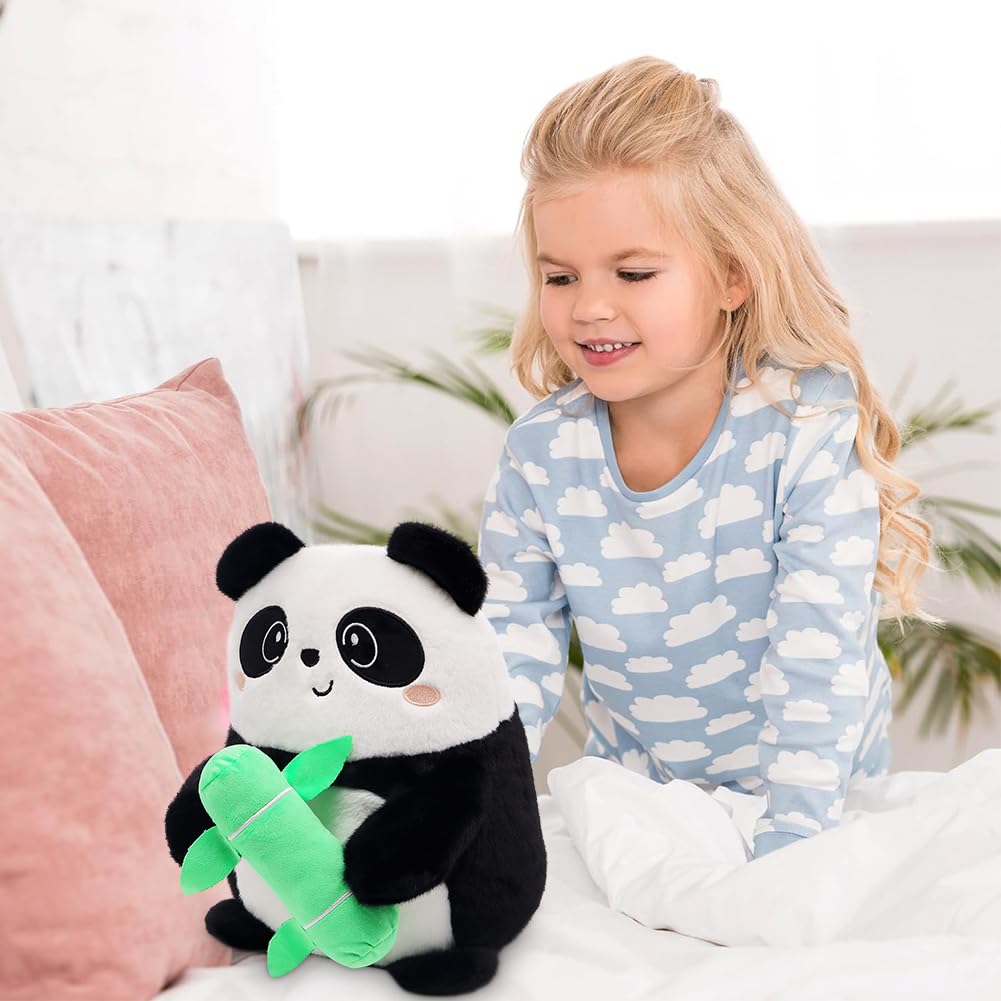HOXSNII Panda Plüsch Kissen, 40CM Kuscheltier Plüschtier Puppe Plüschkissen Spielzeug Kissen Plüsch Tierspielzeug