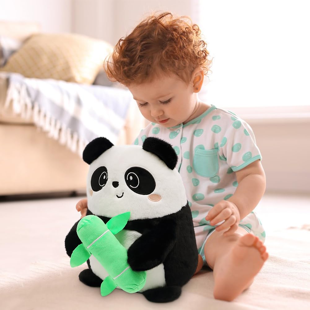 HOXSNII Panda Plüsch Kissen, 40CM Kuscheltier Plüschtier Puppe Plüschkissen Spielzeug Kissen Plüsch Tierspielzeug