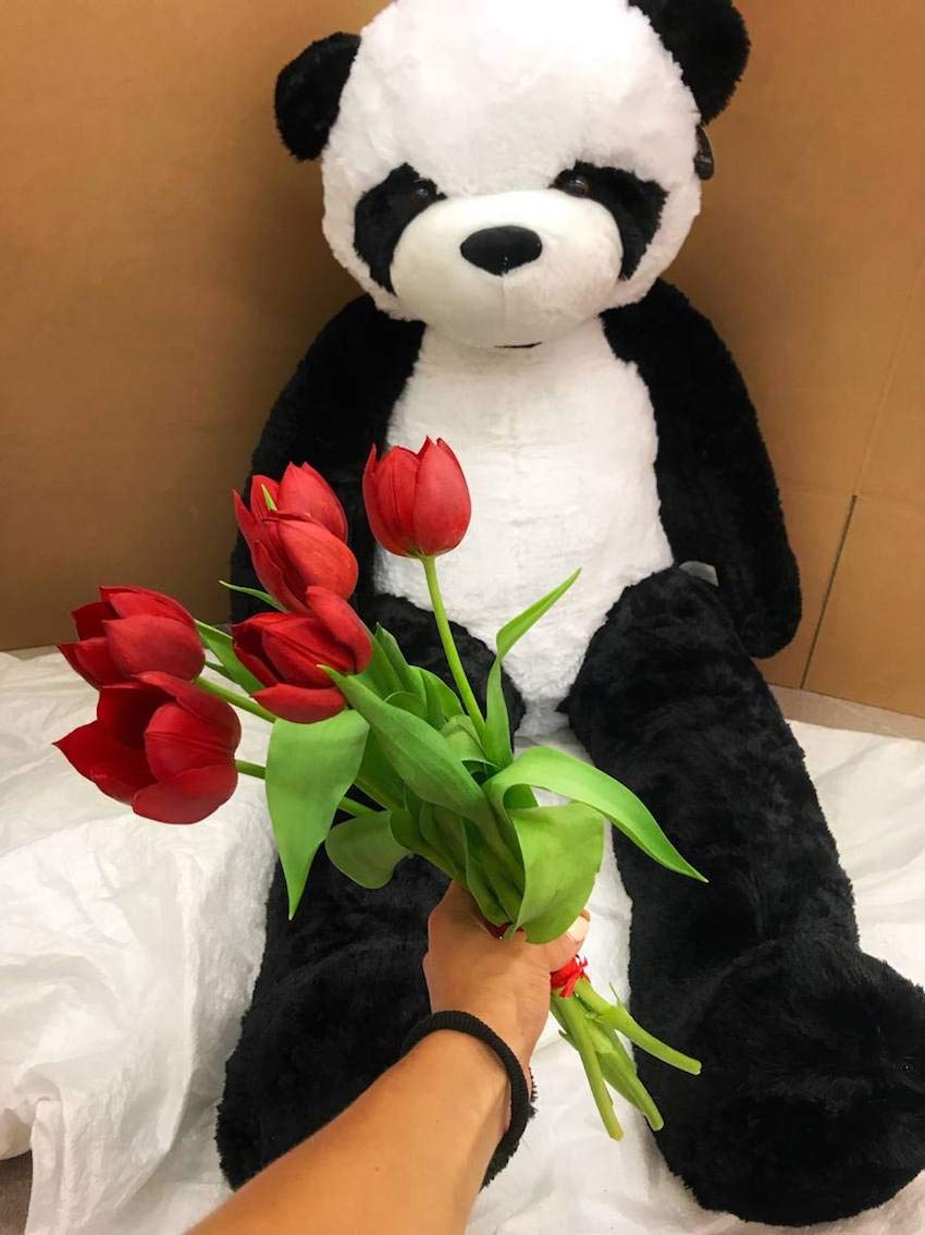 Bananair Plüschtier Panda 130 cm, sehr flauschig, perfekt für Geburtstag, Weihnachten, Spielzeug