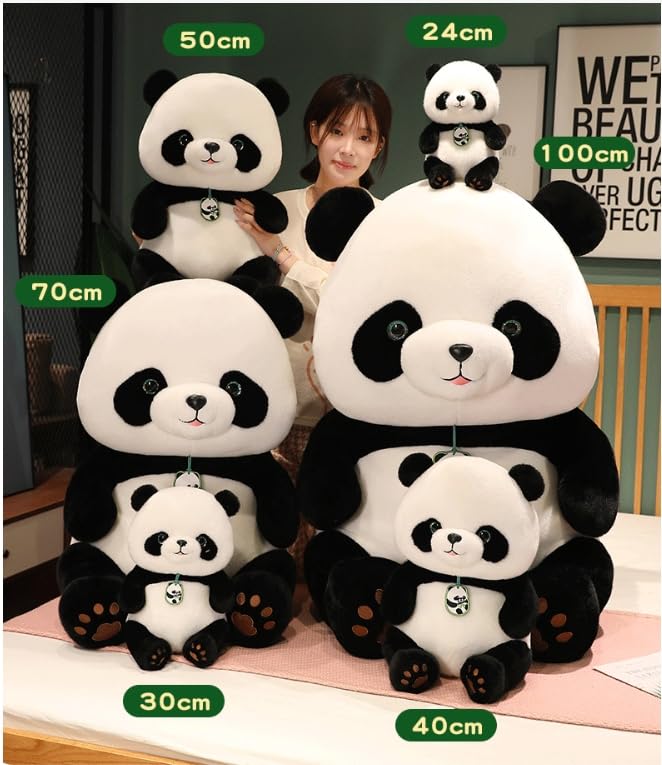 champracer Panda Kuscheltier,Tier Kissen Plüschtier,Stofftier Kuscheltier Cartoon Kissen, Anschmiegsamer Plüsch-Panda