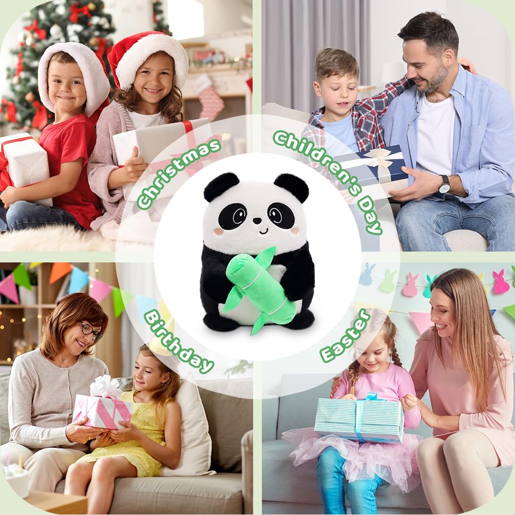 HOXSNII Panda Plüsch Kissen, 40CM Kuscheltier Plüschtier Puppe Plüschkissen Spielzeug Kissen Plüsch Tierspielzeug