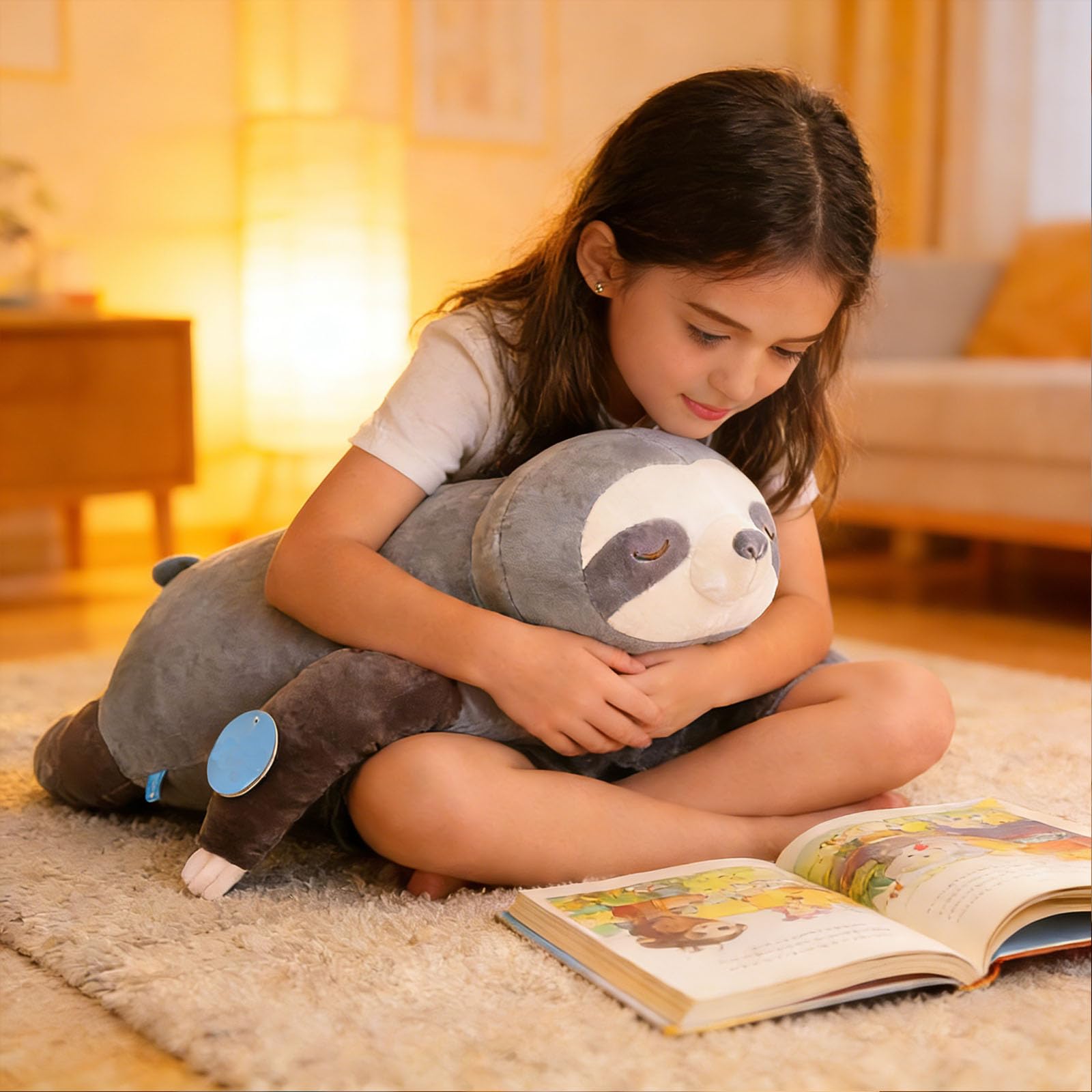 Faultier Kuscheltier, Weiches Faultier Plüschtier, Faultier Stofftier zum Kuscheln und Spielen, Sloth Plushies Stuffed