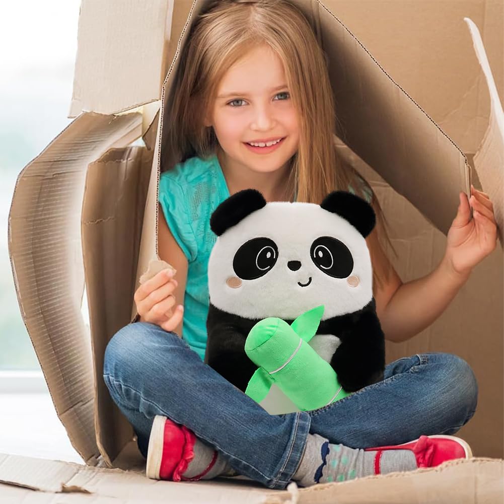 HOXSNII Panda Plüsch Kissen, 40CM Kuscheltier Plüschtier Puppe Plüschkissen Spielzeug Kissen Plüsch Tierspielzeug