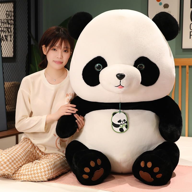 champracer Panda Kuscheltier,Tier Kissen Plüschtier,Stofftier Kuscheltier Cartoon Kissen, Anschmiegsamer Plüsch-Panda