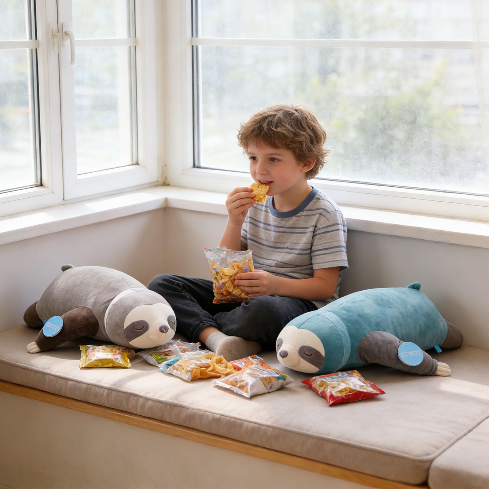 Faultier Kuscheltier, Weiches Faultier Plüschtier, Faultier Stofftier zum Kuscheln und Spielen, Sloth Plushies Stuffed