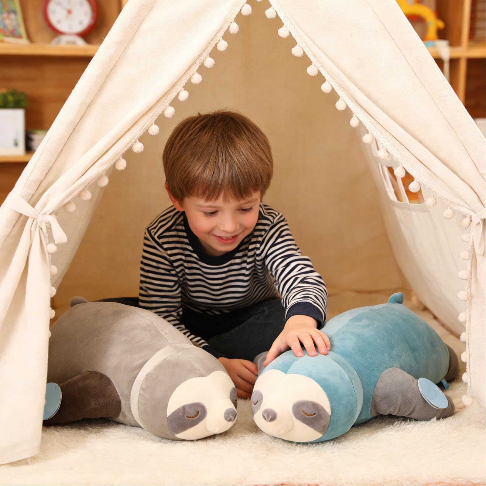 Faultier Kuscheltier, Weiches Faultier Plüschtier, Faultier Stofftier zum Kuscheln und Spielen, Sloth Plushies Stuffed